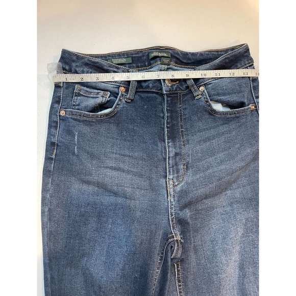 Wild Fable Womens Jeans Curvy Skinny High Rise Raw Hem Distressed Blue SZ Small - Picture 3 of 11